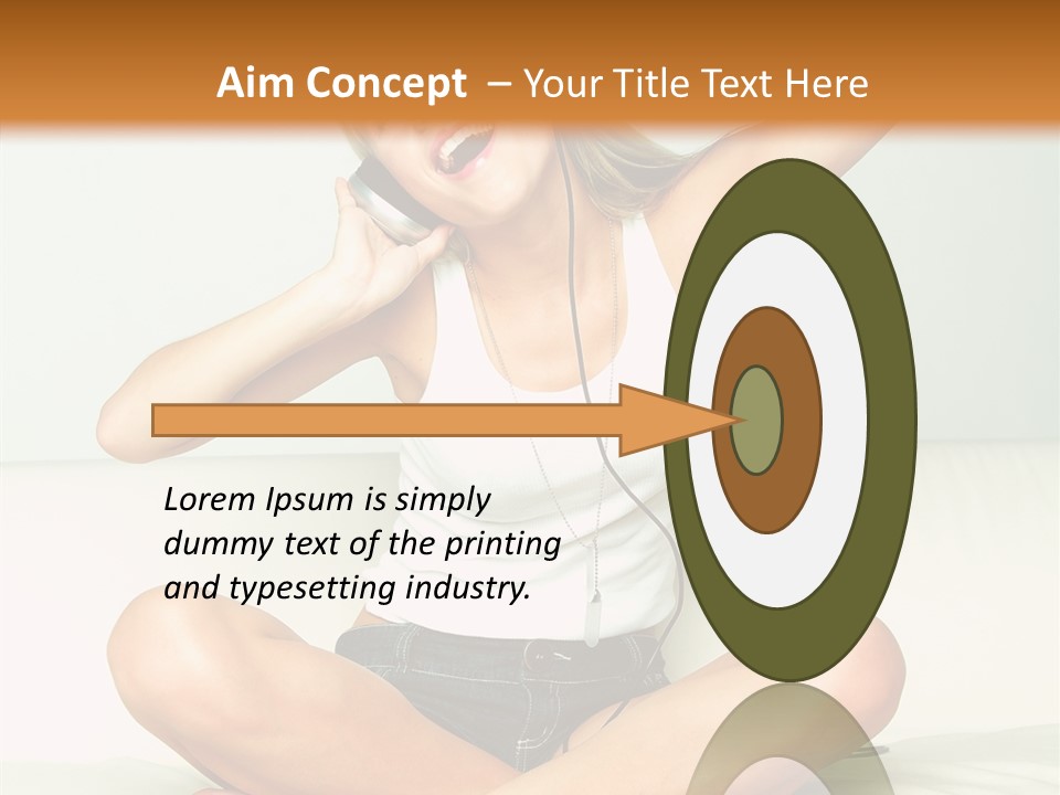 Young Enjoy Happy PowerPoint Template