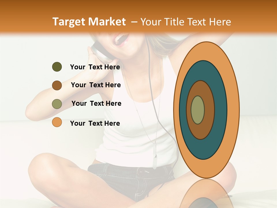 Young Enjoy Happy PowerPoint Template