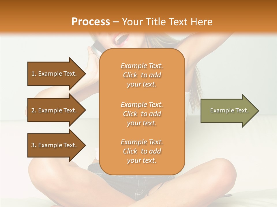Young Enjoy Happy PowerPoint Template
