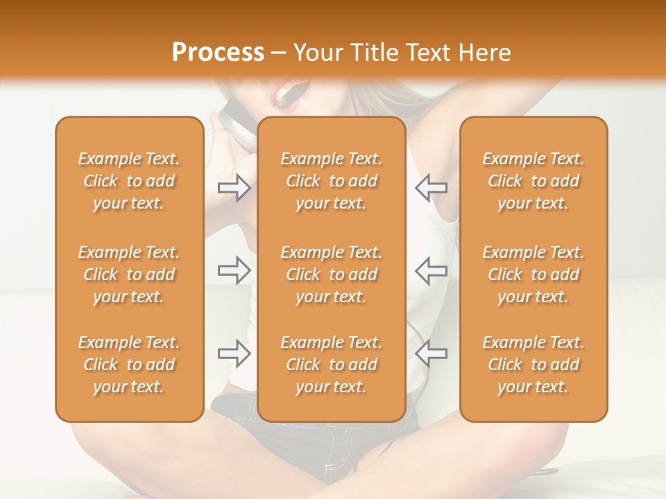 Young Enjoy Happy PowerPoint Template