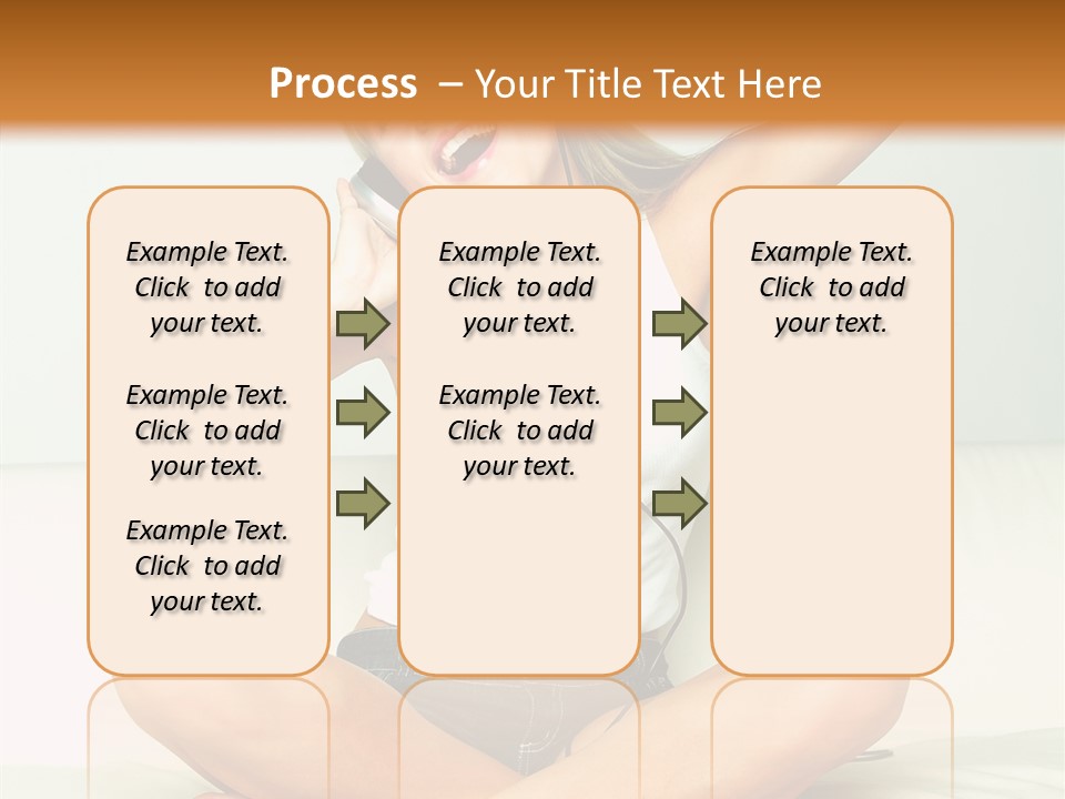 Young Enjoy Happy PowerPoint Template