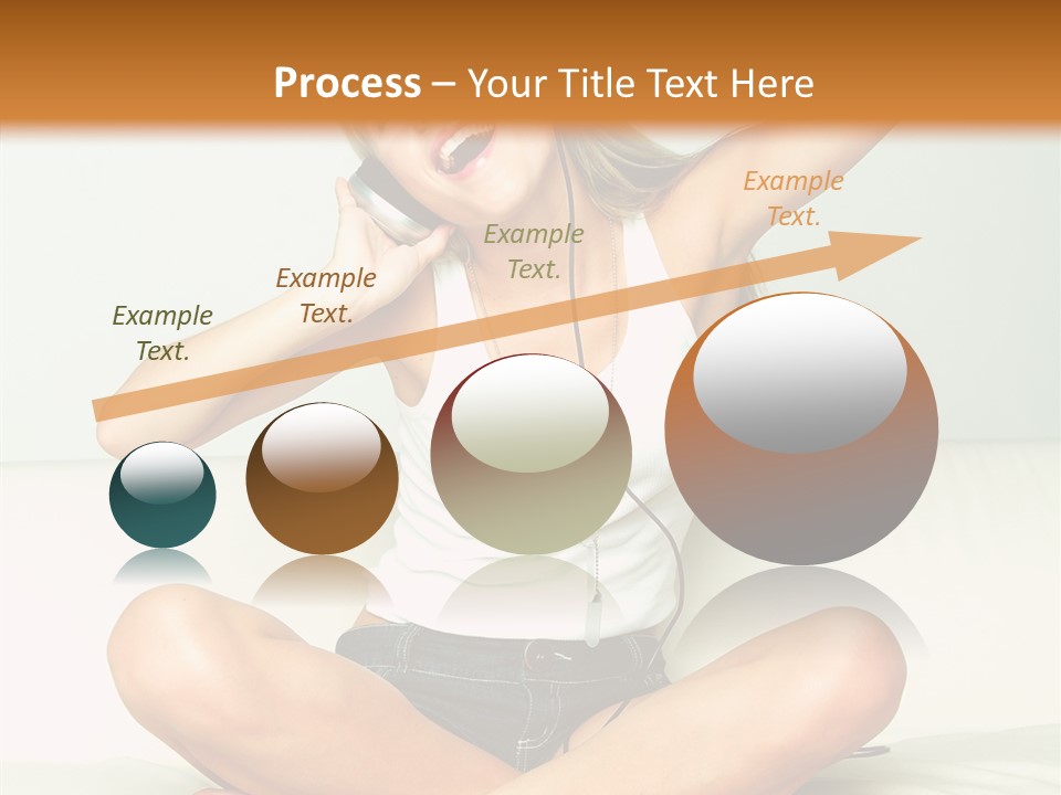 Young Enjoy Happy PowerPoint Template