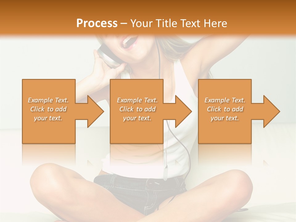 Young Enjoy Happy PowerPoint Template