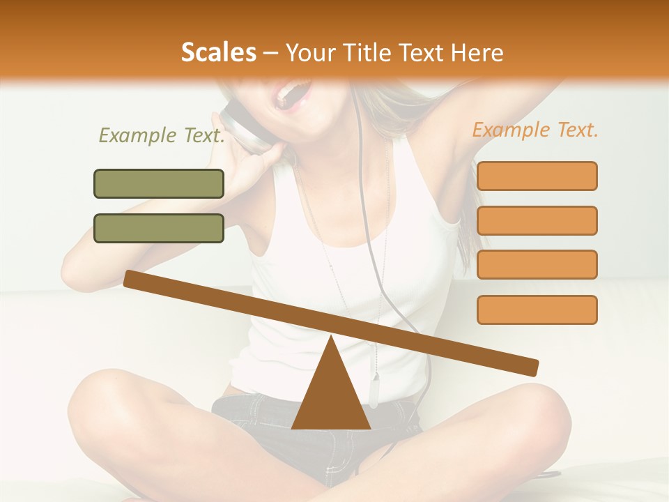 Young Enjoy Happy PowerPoint Template