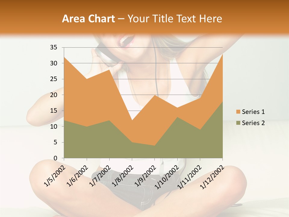 Young Enjoy Happy PowerPoint Template