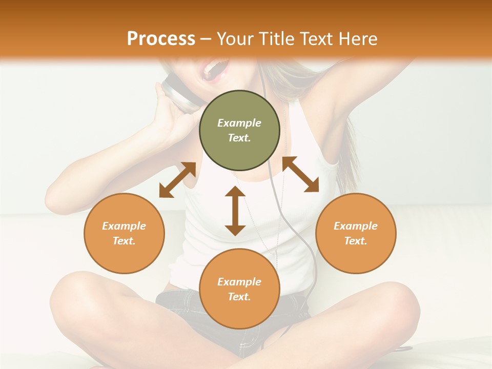 Young Enjoy Happy PowerPoint Template