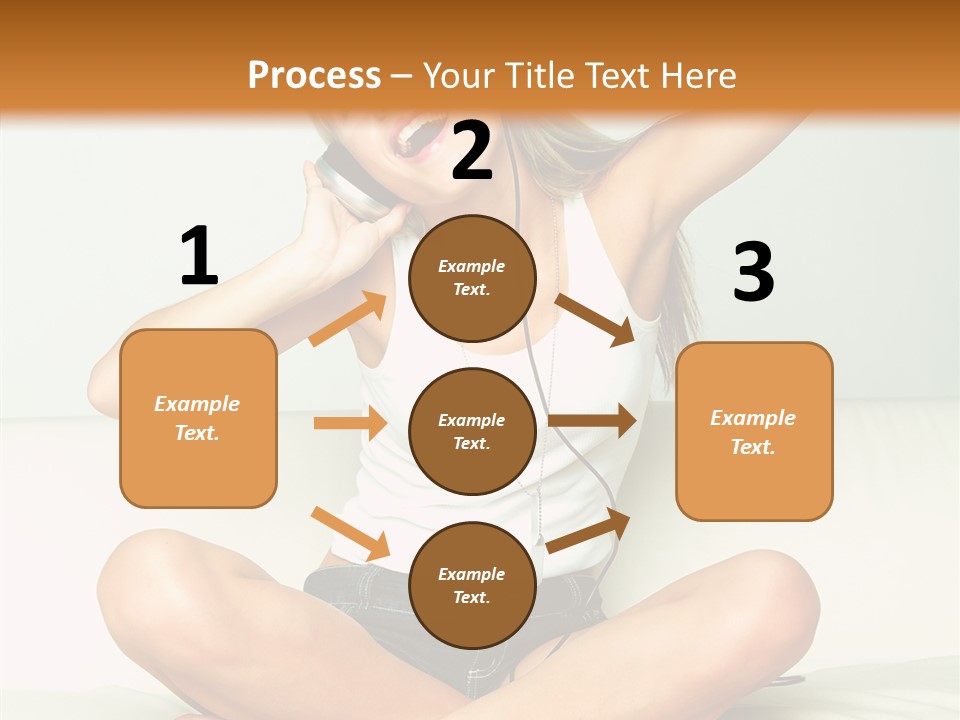 Young Enjoy Happy PowerPoint Template