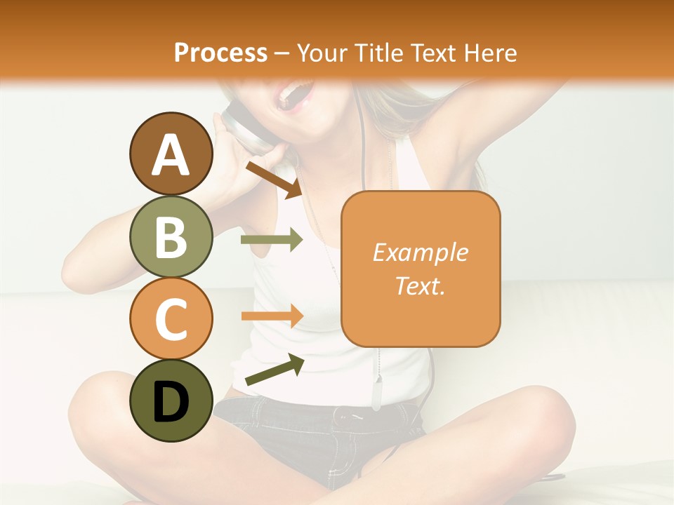 Young Enjoy Happy PowerPoint Template