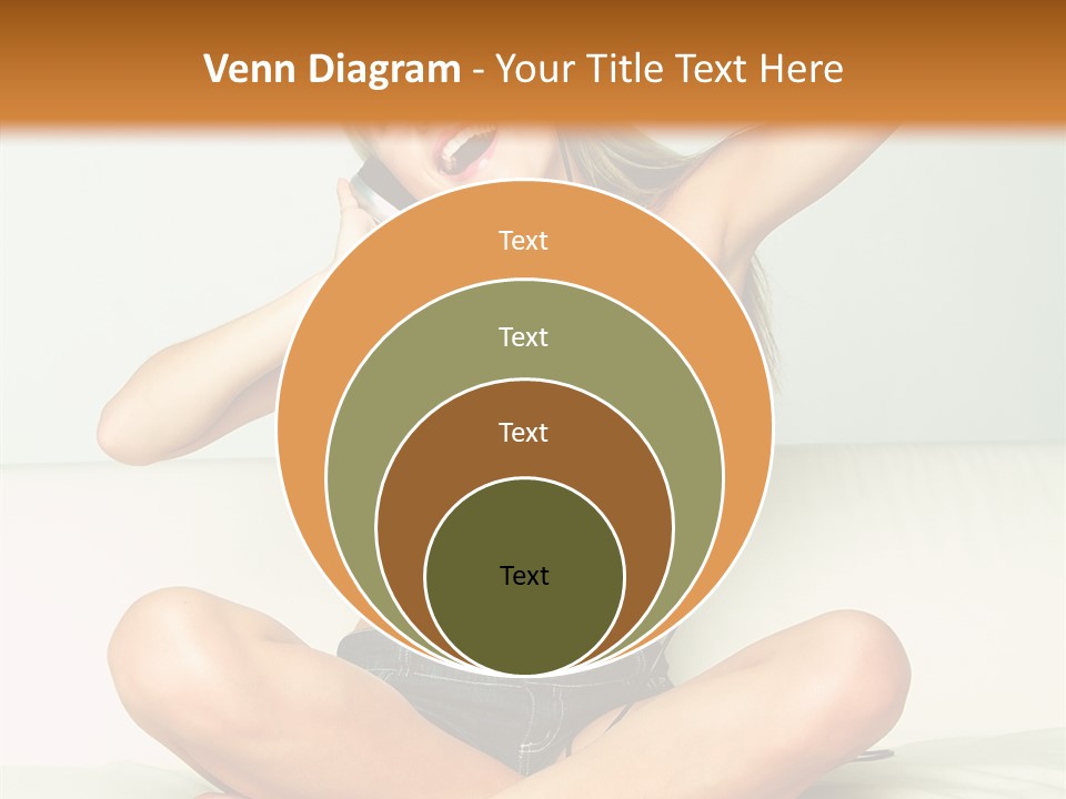 Young Enjoy Happy PowerPoint Template