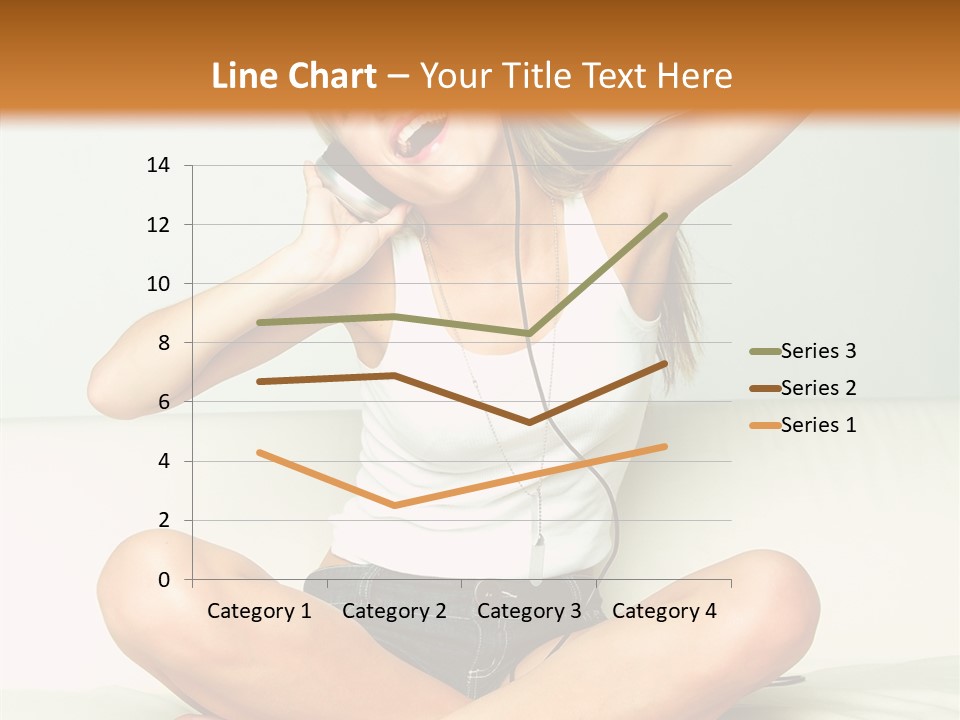Young Enjoy Happy PowerPoint Template