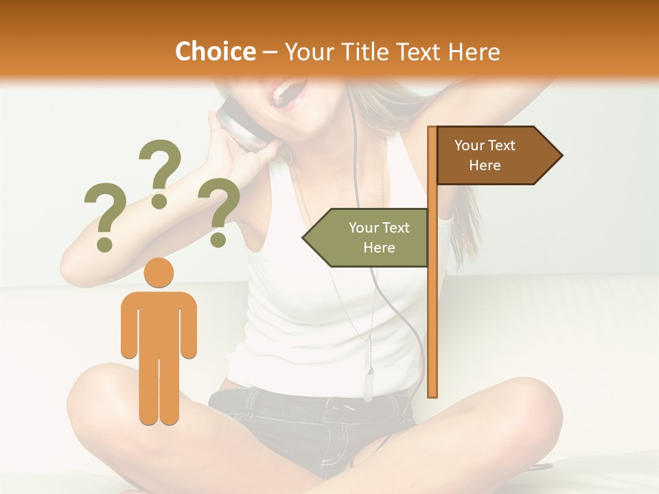 Young Enjoy Happy PowerPoint Template