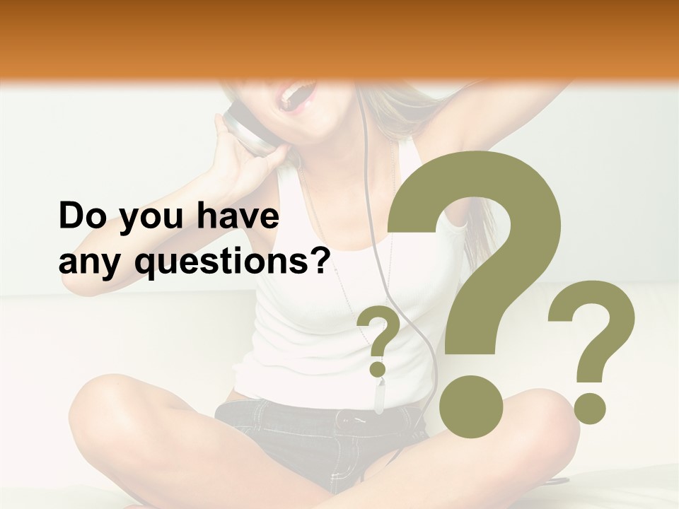 Young Enjoy Happy PowerPoint Template