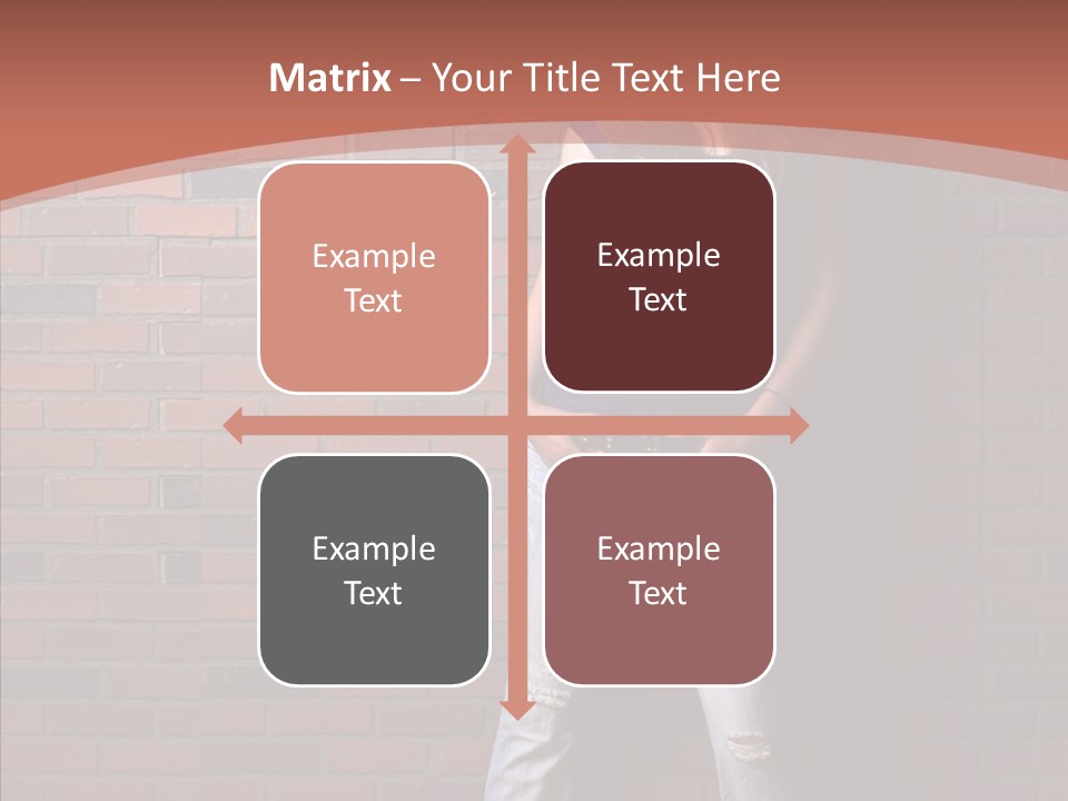 Depressed Wood Stand PowerPoint Template