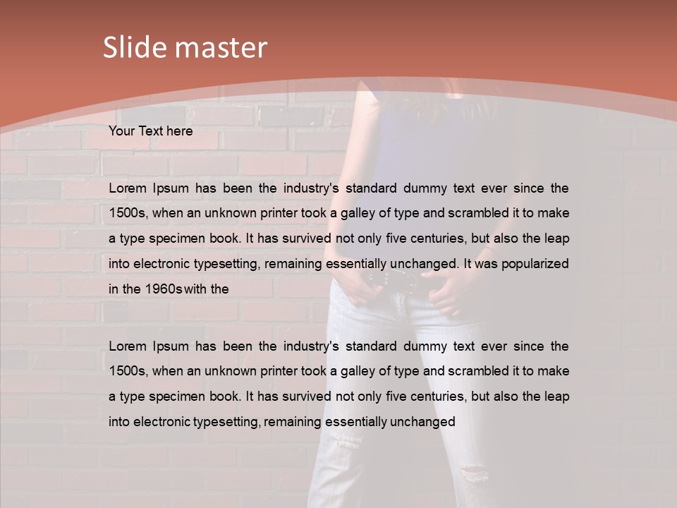 Depressed Wood Stand PowerPoint Template