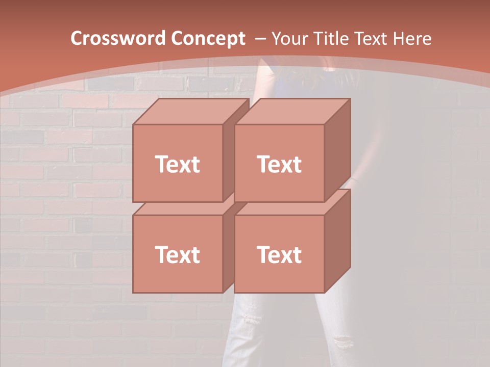 Depressed Wood Stand PowerPoint Template