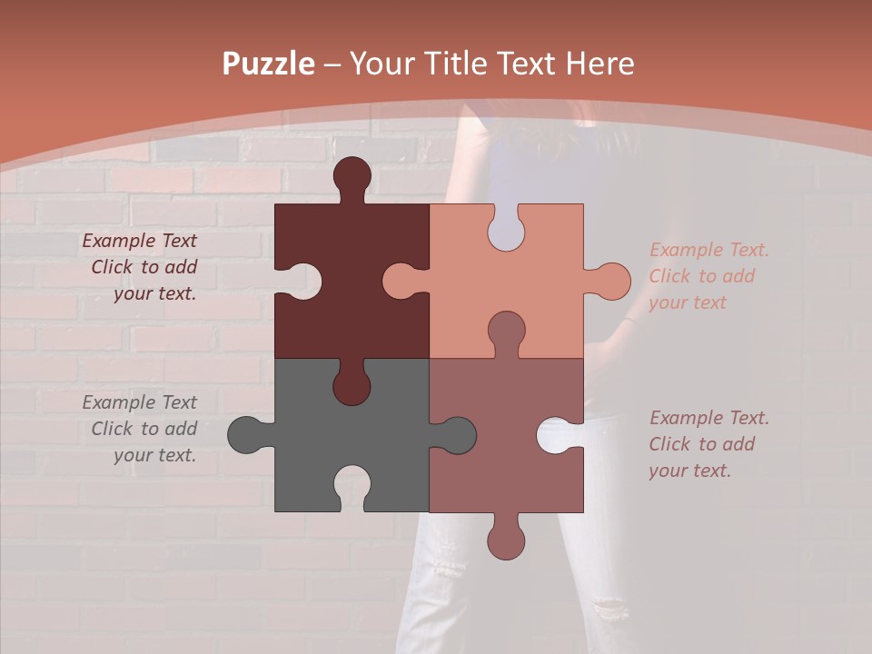 Depressed Wood Stand PowerPoint Template