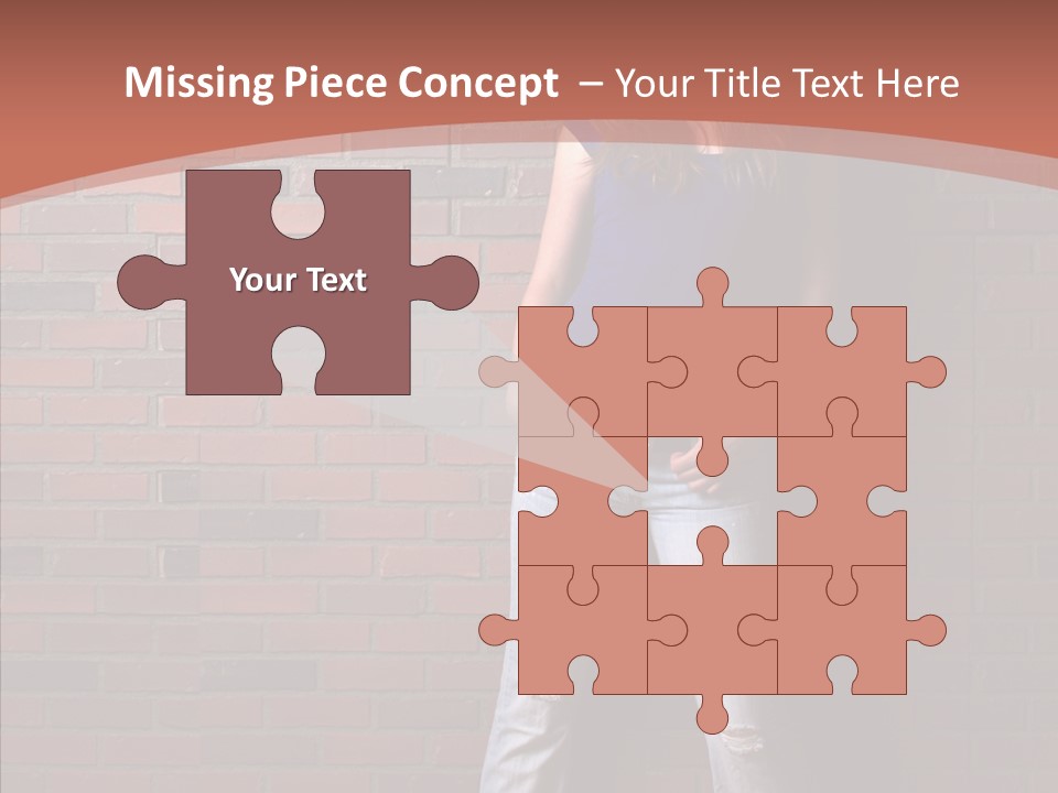 Depressed Wood Stand PowerPoint Template