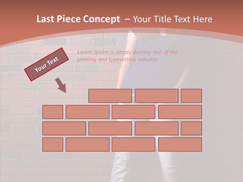 Depressed Wood Stand PowerPoint Template