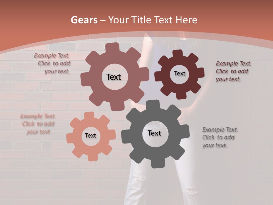 Depressed Wood Stand PowerPoint Template
