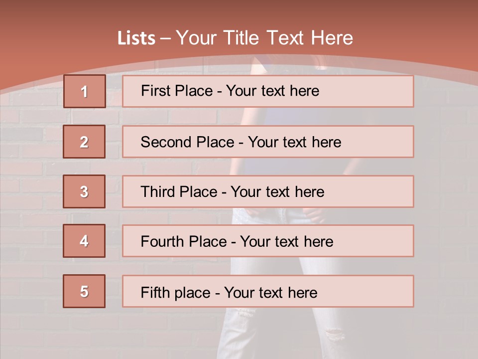 Depressed Wood Stand PowerPoint Template