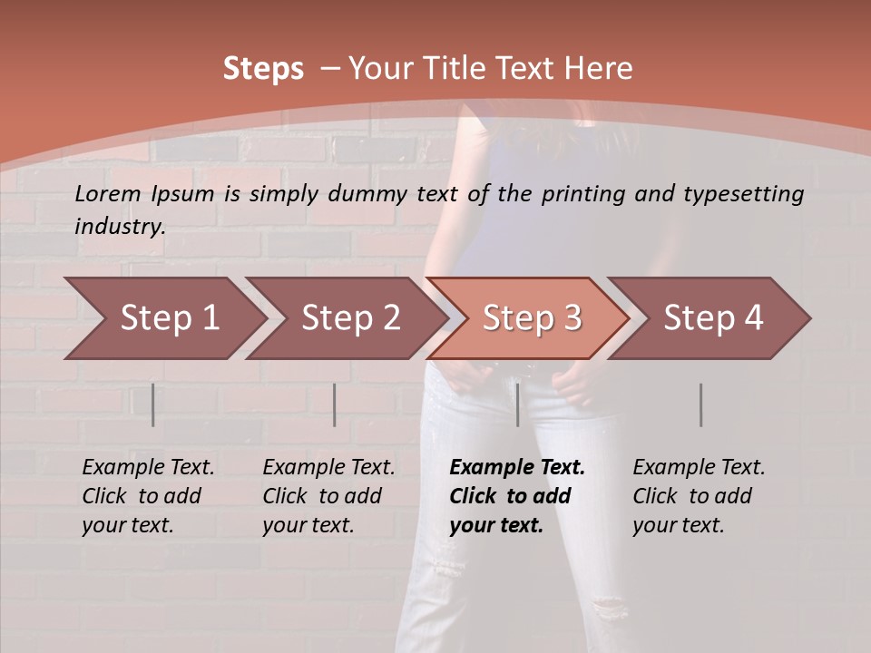 Depressed Wood Stand PowerPoint Template