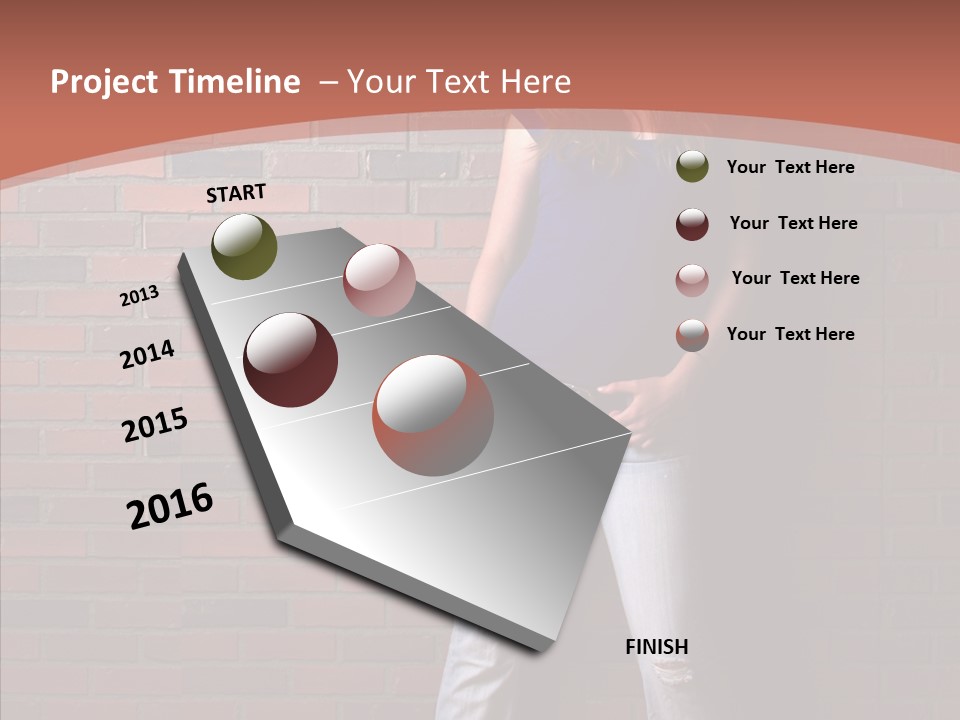 Depressed Wood Stand PowerPoint Template