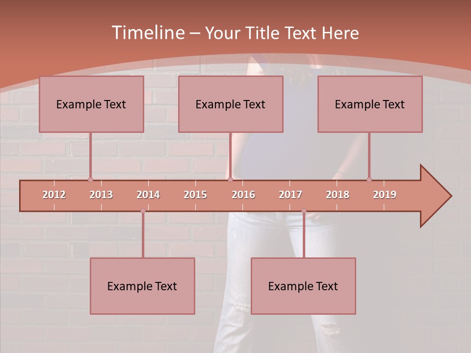 Depressed Wood Stand PowerPoint Template