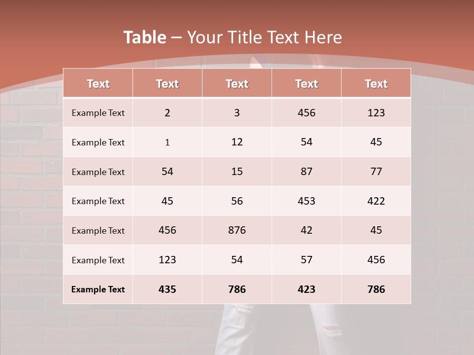 Depressed Wood Stand PowerPoint Template