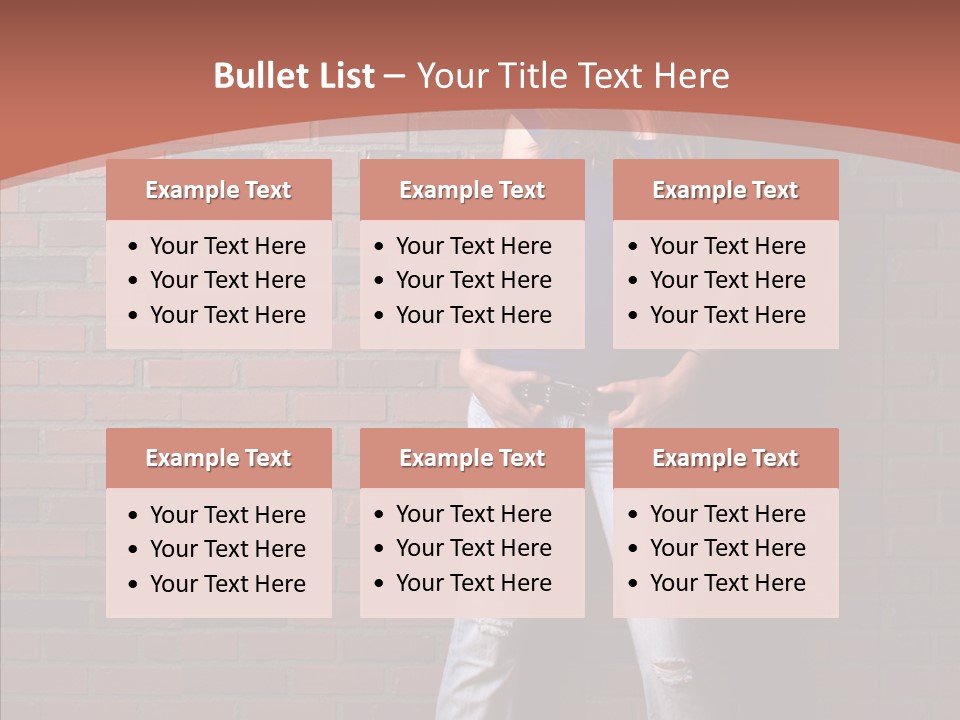 Depressed Wood Stand PowerPoint Template