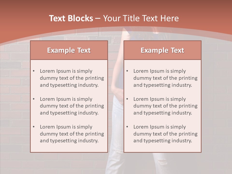 Depressed Wood Stand PowerPoint Template