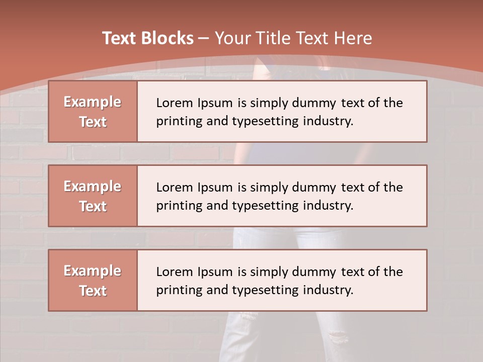 Depressed Wood Stand PowerPoint Template