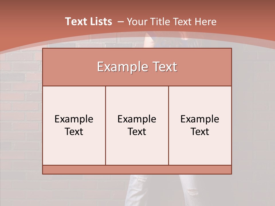 Depressed Wood Stand PowerPoint Template
