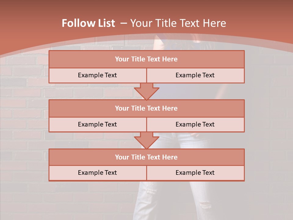 Depressed Wood Stand PowerPoint Template