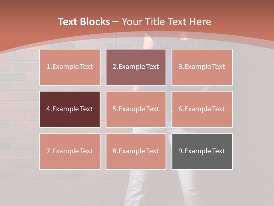 Depressed Wood Stand PowerPoint Template