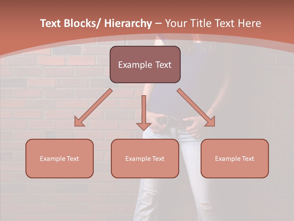 Depressed Wood Stand PowerPoint Template
