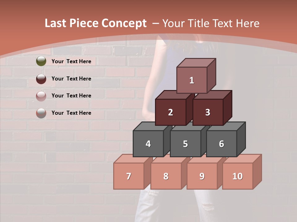 Depressed Wood Stand PowerPoint Template