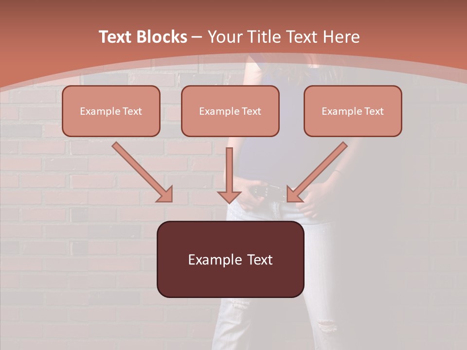 Depressed Wood Stand PowerPoint Template