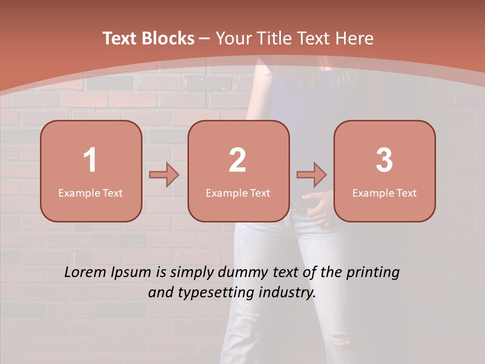 Depressed Wood Stand PowerPoint Template