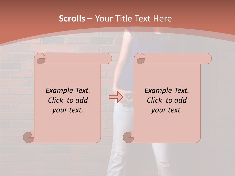 Depressed Wood Stand PowerPoint Template