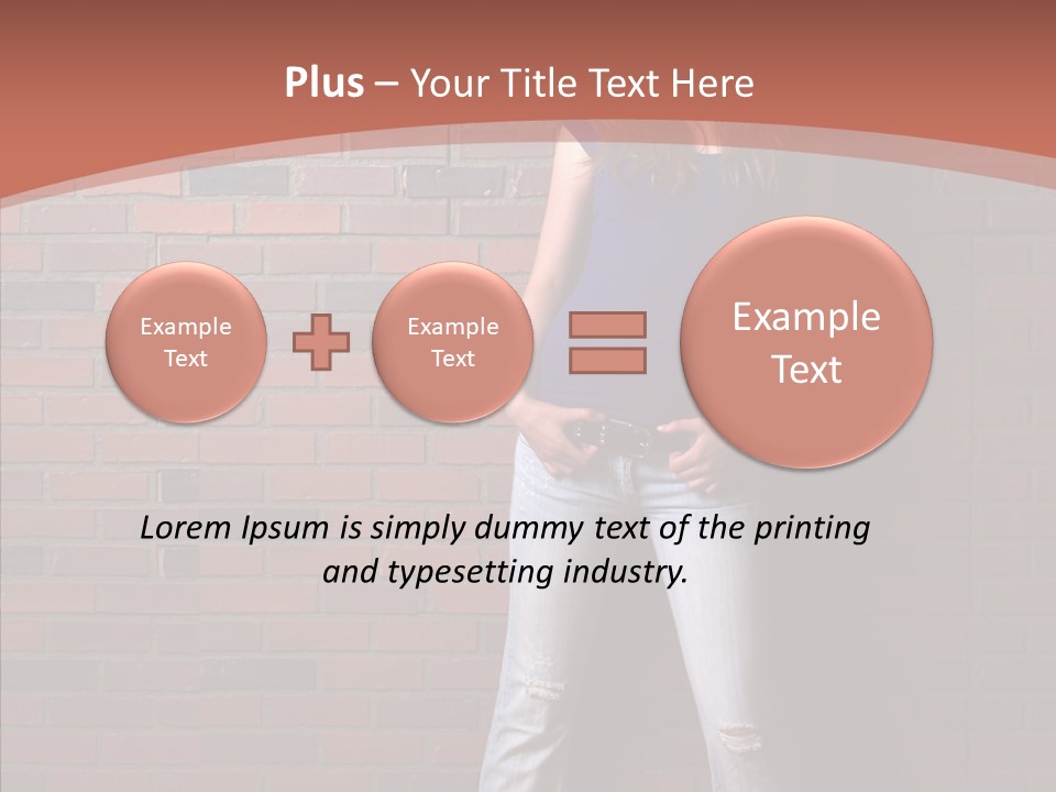 Depressed Wood Stand PowerPoint Template
