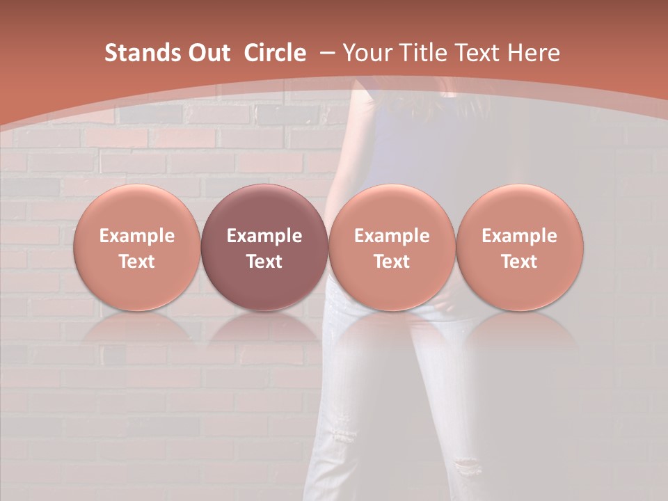 Depressed Wood Stand PowerPoint Template