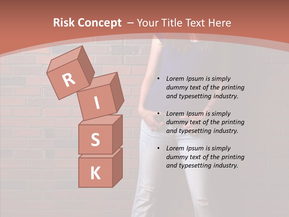 Depressed Wood Stand PowerPoint Template