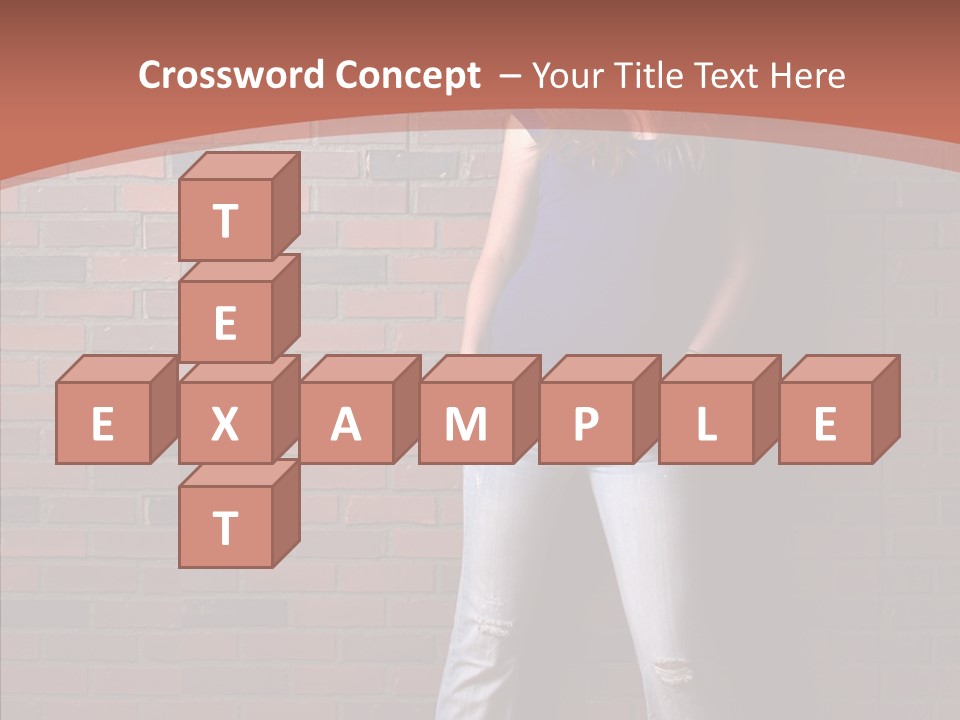 Depressed Wood Stand PowerPoint Template