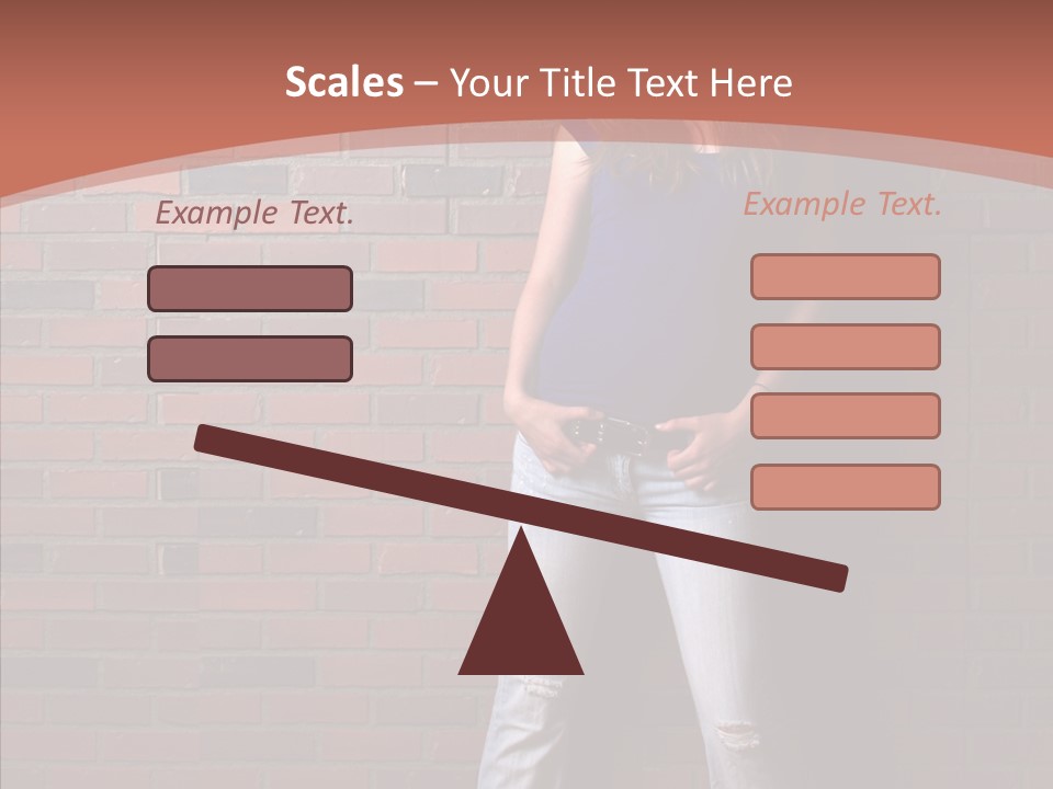 Depressed Wood Stand PowerPoint Template
