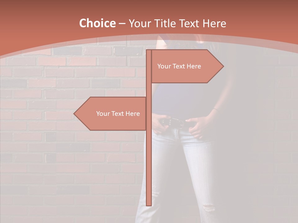 Depressed Wood Stand PowerPoint Template