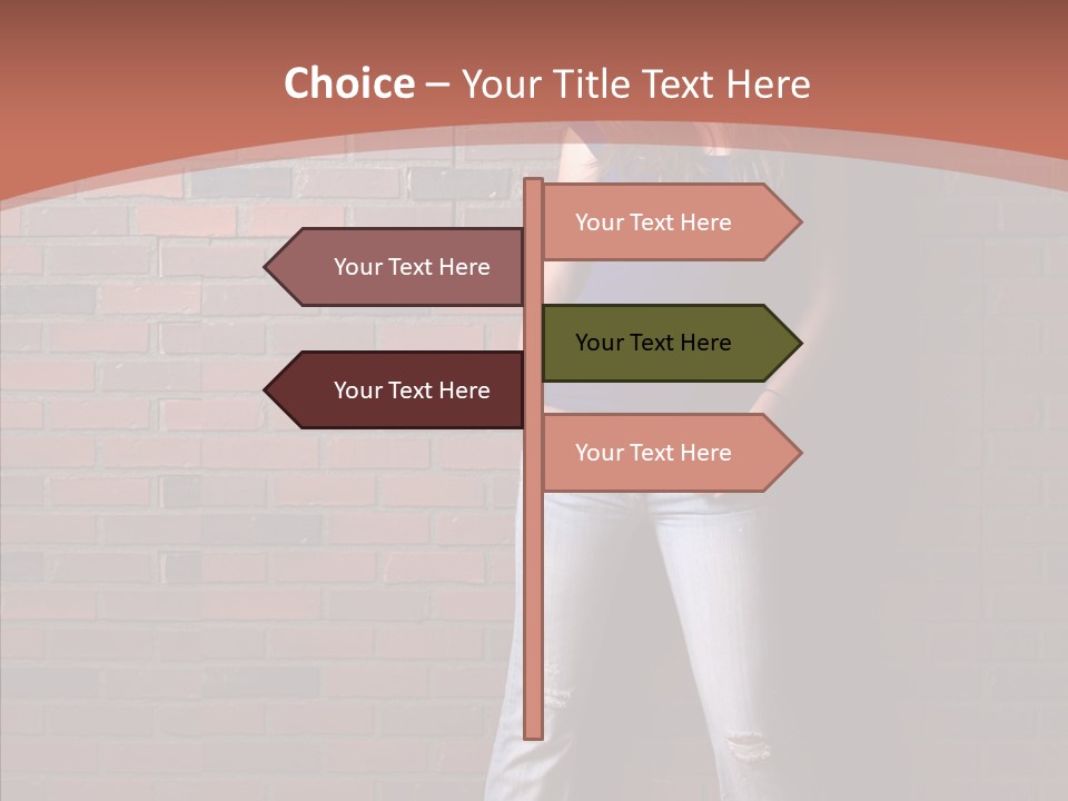 Depressed Wood Stand PowerPoint Template
