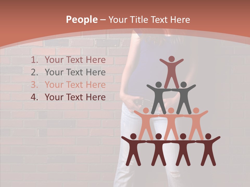 Depressed Wood Stand PowerPoint Template