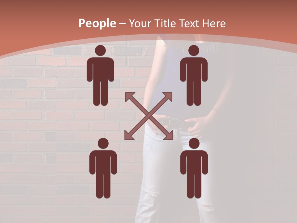 Depressed Wood Stand PowerPoint Template