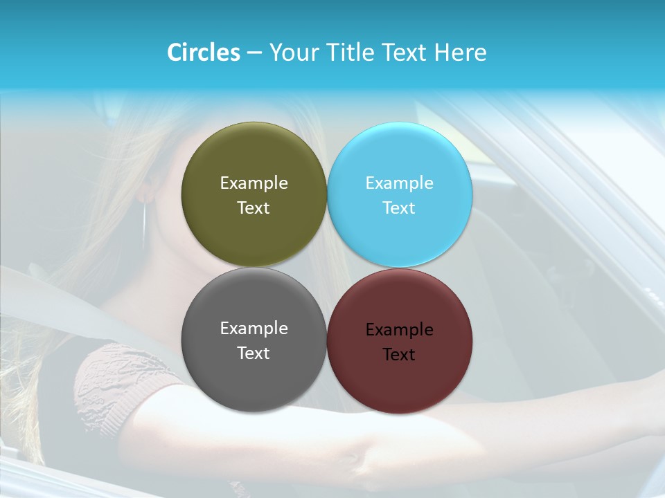 Vehicle Auto Brunette PowerPoint Template