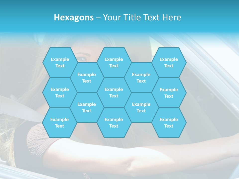 Vehicle Auto Brunette PowerPoint Template